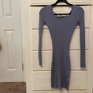 Fitted knit midi dress